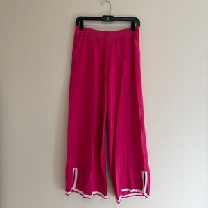 Pink wide leg pants